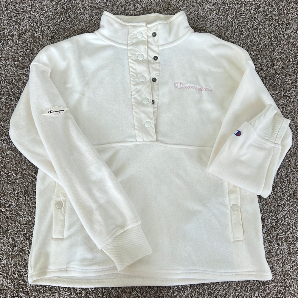 Champion Explorer Fleece Snap Front Pullover Womens Medium